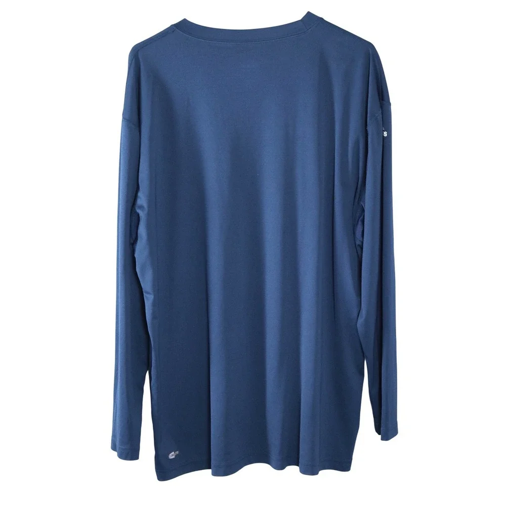 Adidas Notre Dame Fighting Irish Long Sleeve‎ Athletic Shirt Men's L Navy Blue